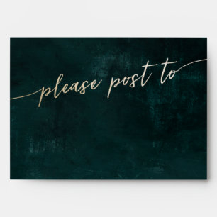 Enveloppe S'il vous plaît poster à l'enveloppe emerall et fa