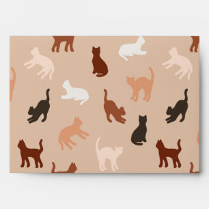Enveloppe Silhouette de chat