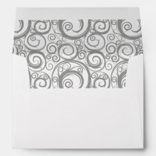 Enveloppe Silver Swirl