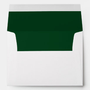 Enveloppe Simple Adresse de Retour Minimaliste Wintergreen