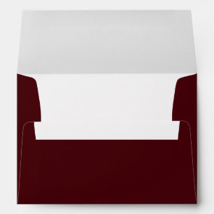 Enveloppe Simple Burgundy Rouge rubis