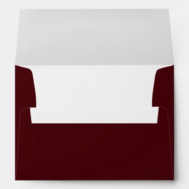 Enveloppe Simple Burgundy Rouge rubis (Dos (Bas))