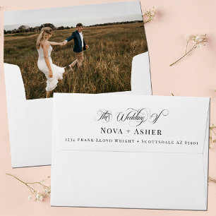 Enveloppe Simple Classy Elegant Photo personnalisée Adresse 