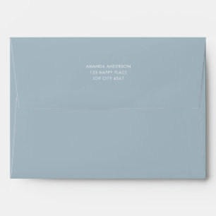 Enveloppe simple colorée bleu clair uni