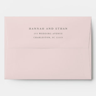 Enveloppe Simple et élégant rougissent le rose épousant