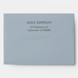 Enveloppe simple et élégante Dusty Blue