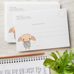 Enveloppe Simple Harry Potter - Dobby Baby Shower
