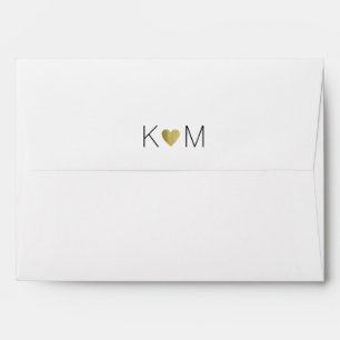 Enveloppe simple mariage blanc