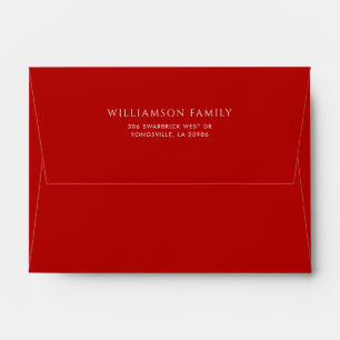 Enveloppe Simple Minimaliste Adresse de Retour Personnalisée