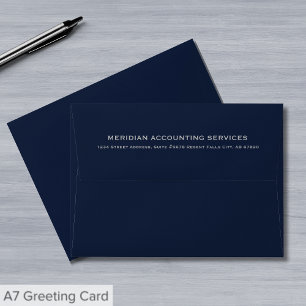 Enveloppe Simple Navy Blue Business