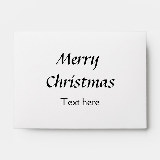 Enveloppe Simple or ajouter votre texte joyeux Noël personna (Devant)