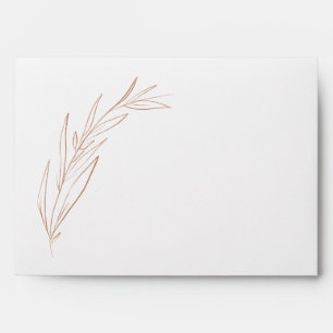 Enveloppe Simple Terra Cotta Mariage Adresse de retour sur l