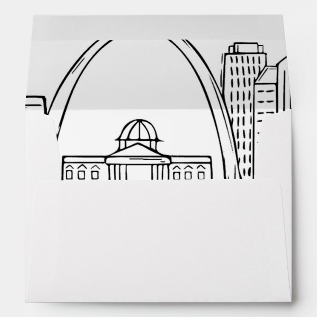 Enveloppe Skyline St. Louis (Dos (Bas))