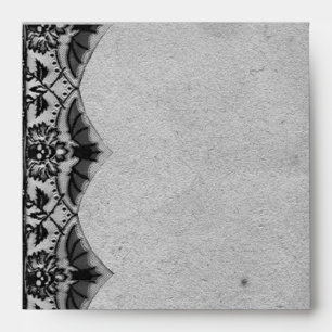 Enveloppe snob de mariage de dentelle gothique