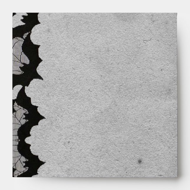 Enveloppe snob de mariage de dentelle gothique (Devant)