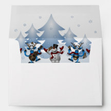 Enveloppe Snowmen & Reindeer
