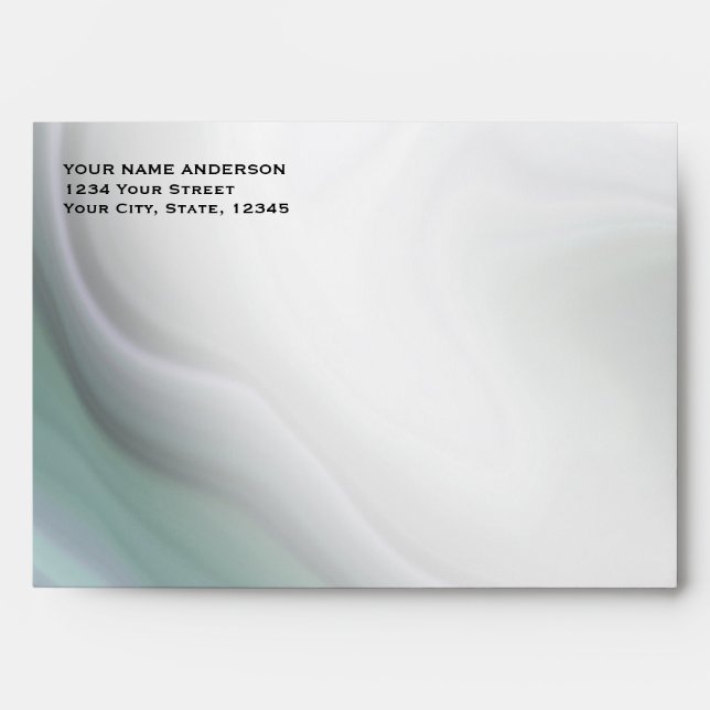 Enveloppe Soft Misty Muet Jade Violet (Devant)