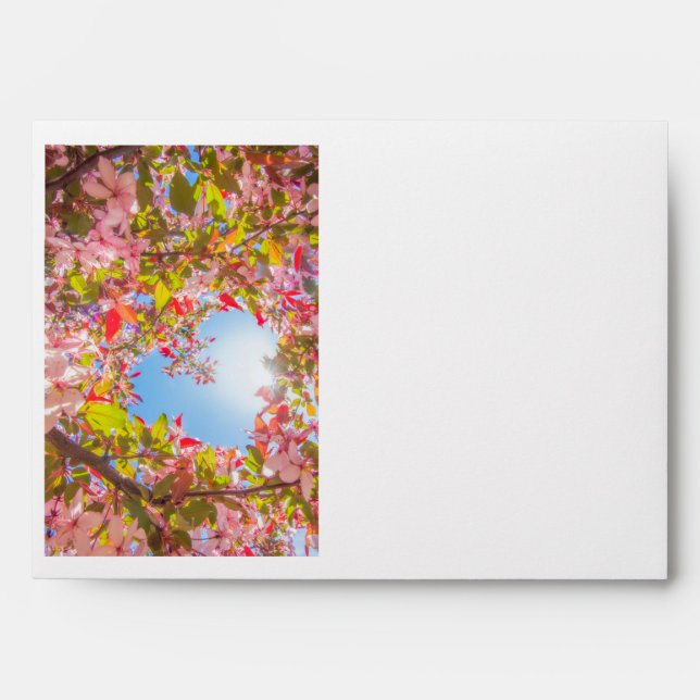 Enveloppe Sois ma Valentine Nature fleurit Coeur en fleurs (Devant)