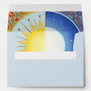 Enveloppe Soleil celtique et lune