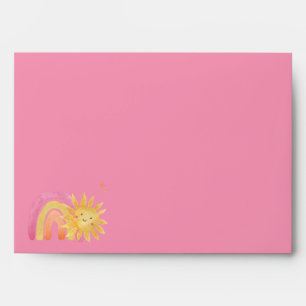 Enveloppe Soleil Soleil Arc En Ciel Avec Rose Dégradé oran