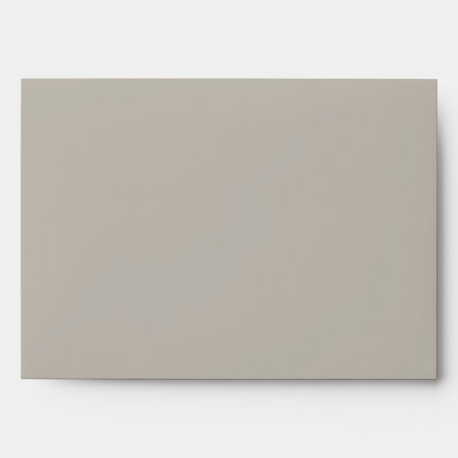 Enveloppe Solide Light Taupe Mariage 5x7 (Devant)