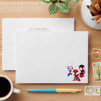 Enveloppe Spidey et ses amis incroyables Anniversaire Confet
