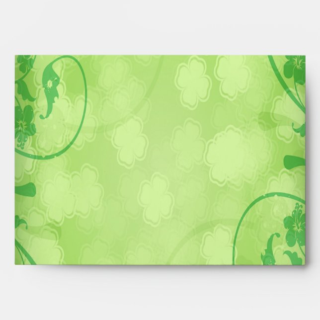 Enveloppe St. Patrick's Day pour tailles 5 x 7" (Devant)