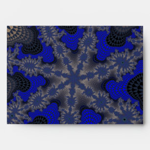 Enveloppe Starburst bleu et argent