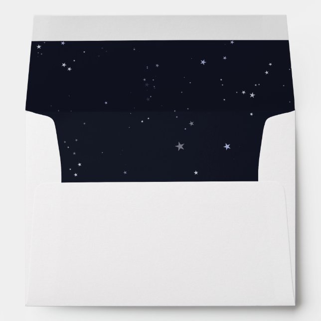 Enveloppe Starry Night Faire-part de mariage (Dos (Bas))
