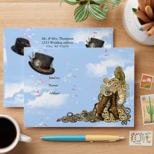 Enveloppe Steampunk Graphic conceptions sur l'illusion du te (Desk)