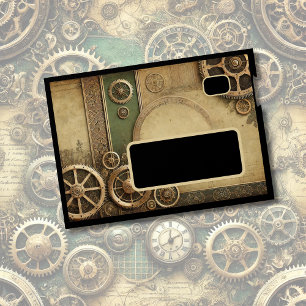 Enveloppe Steampunk Victorian Gearwork Mariage