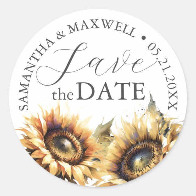 Enveloppe Stickers Mariage de phoque Fleurs de sol (Devant)