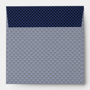 Enveloppe Style de tissage en fibre de carbone Royal Blue Au