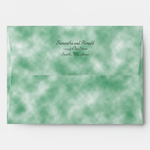 Enveloppe Style élégant de papier parchemin vert