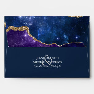 Enveloppe Sublime Agate Blue Gold MARIAGE SUITE