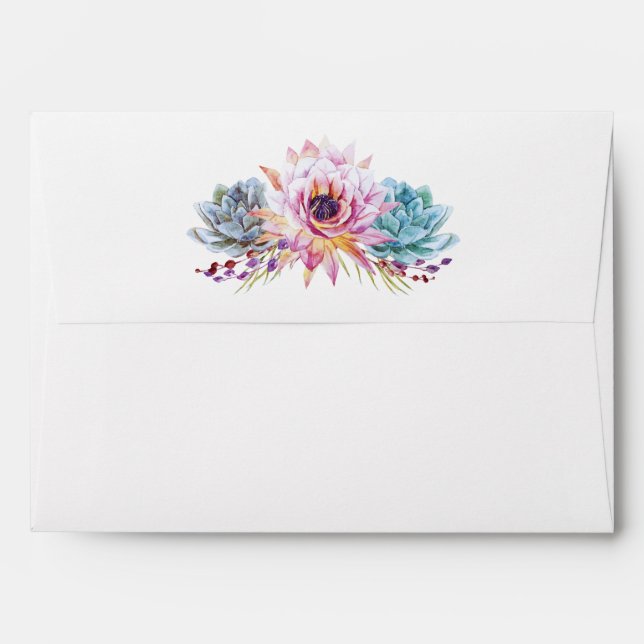 Enveloppe succulente (Dos (Haut rabat))