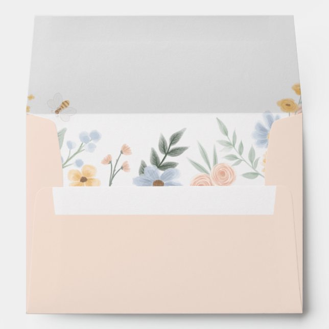 Enveloppe Sucré comme le Baby shower Can Bee (Dos (Bas))