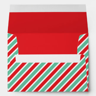 Enveloppe Sucre de canne Bande verte et rouge Noël