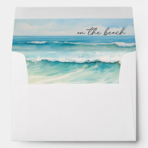 Enveloppe Summer Beach Ocean Mariage Personnalisable