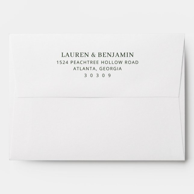 Enveloppe Sunny Lemon Mariage (Dos (Haut rabat))