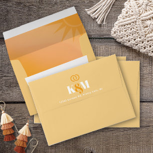 Enveloppe Sunshine Typography Mariage Butter ID1048