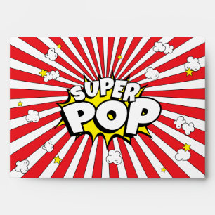 Enveloppe SUPER POP ! Livre de bande dessinée Pop Art Popcor