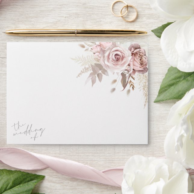 Enveloppe Superbe flush floral le mariage de (Wedding)