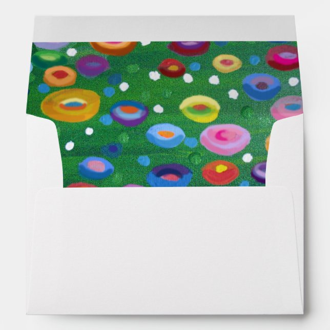 Enveloppe surprise taches de style Klimt (Dos (Bas))