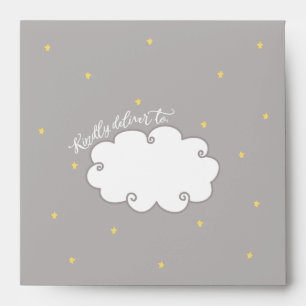 Enveloppe "Sweet Dreams" Bunny Baby shower imprimé