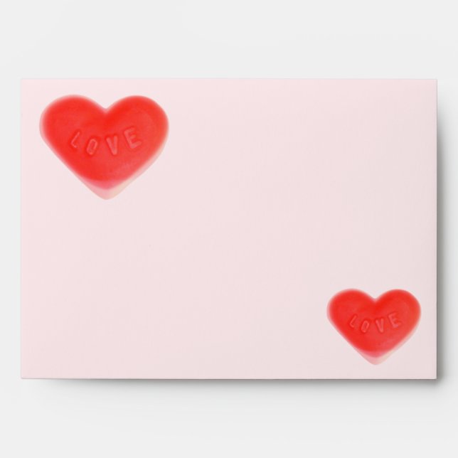 Enveloppe Sweet Heart Rose (Devant)