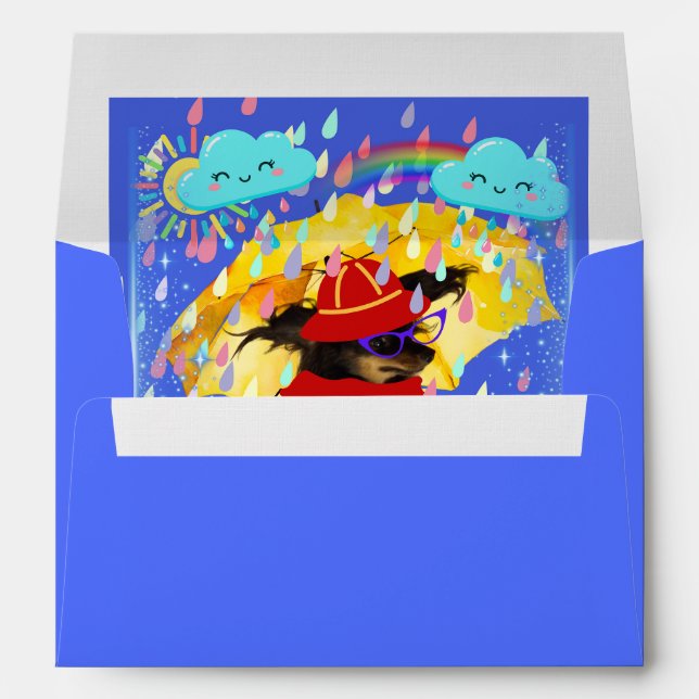 Enveloppe Sweetheart Walks In The Rain Mathcing Envelopes (Dos (Bas))