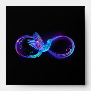 Enveloppe Symbole de Neon Infinity par Glowing Hummingbird