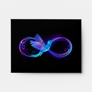 Enveloppe Symbole de Neon Infinity par Glowing Hummingbird