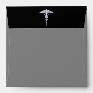 Enveloppe Symbole Médicale de Chrome Stylisé